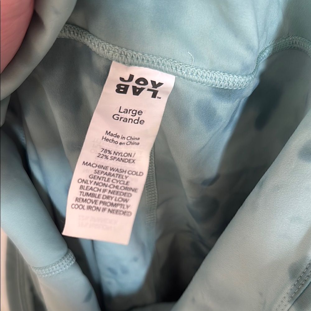 JoyLab High-Rise Blue Tie-Dye Leggings (7/8 Length) NWT - Picture 2 of 9